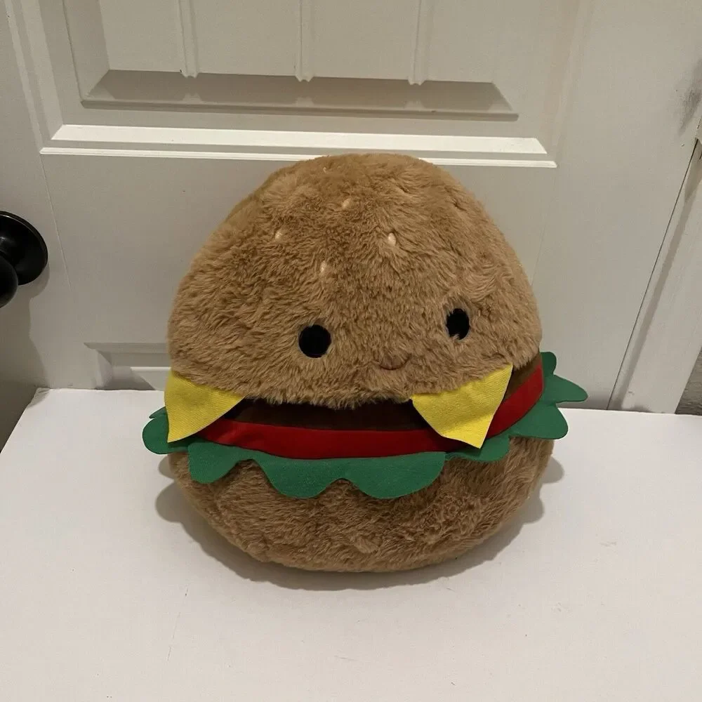 Kellytoy Fuzz A Mallows Cheeseburger Hamburger Food Plush 11